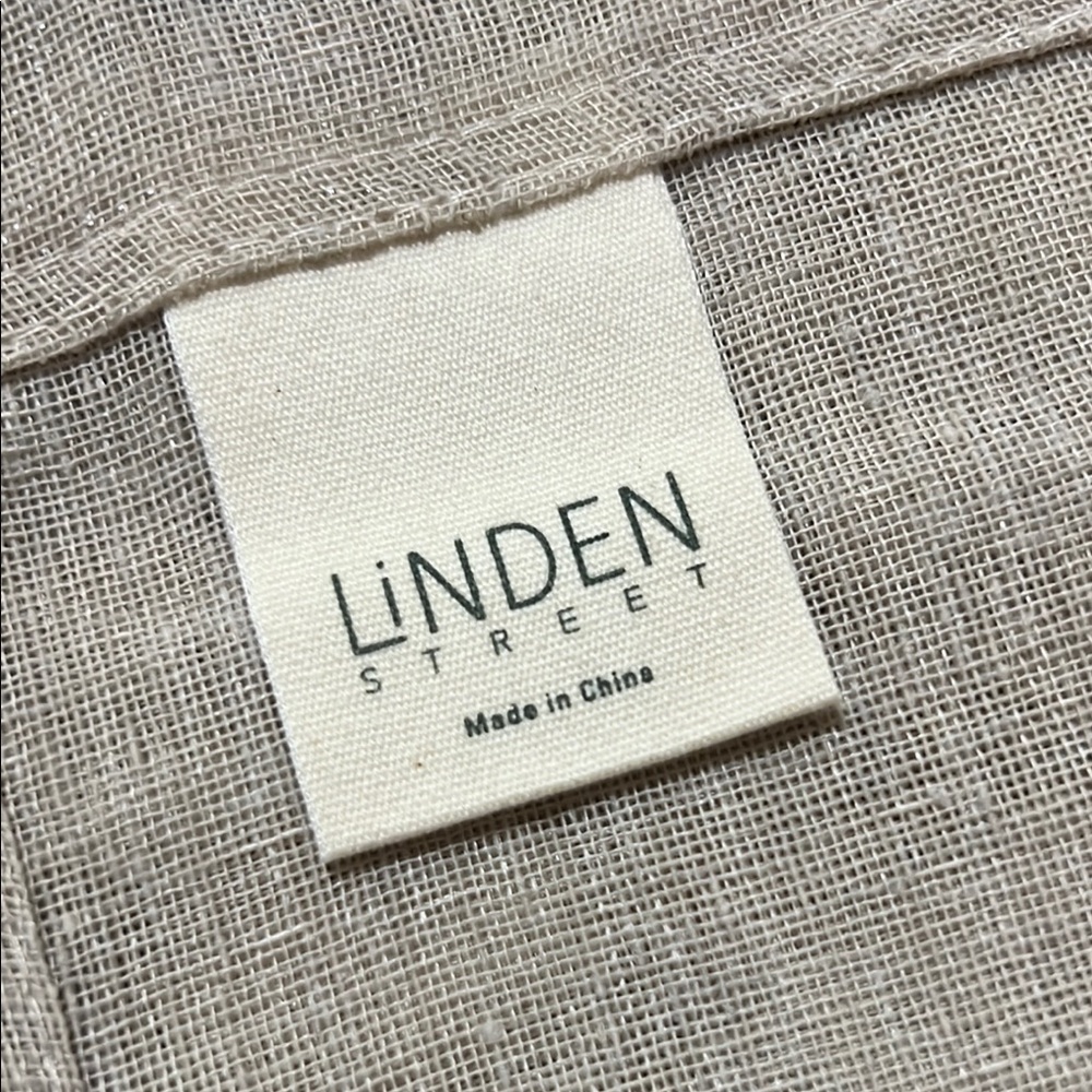 Linden Street Linen Transparent Fabric Curtains Set of 2x2